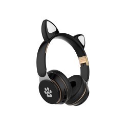 CAT EAR BLUETOOTH HEADPHONE WIRELESS T22 BLACK CAT EAR BLUETOOTH HEADPHONE WIRELESS T22 BLACK